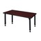 Kee Rectangle Tables > Height Adjustable > Rectangular Classroom Tables, 48 W, 30 L, 23-34 H, Mahogany MT4830MHAPBK - alternate 6